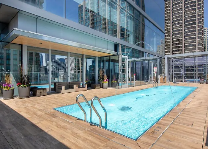 Апартаменты River N 1br W Gym Wd Nr Mag Mile By Bluegound Chi-127 *